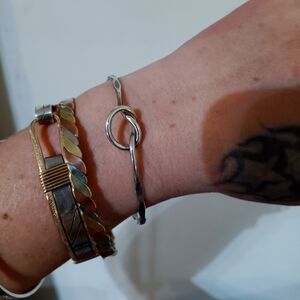 Sterling silver knot bracelet